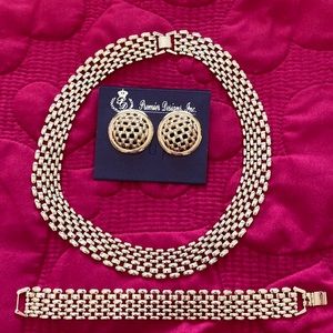 Premier Designs Interlock necklace, bracelet and earrings